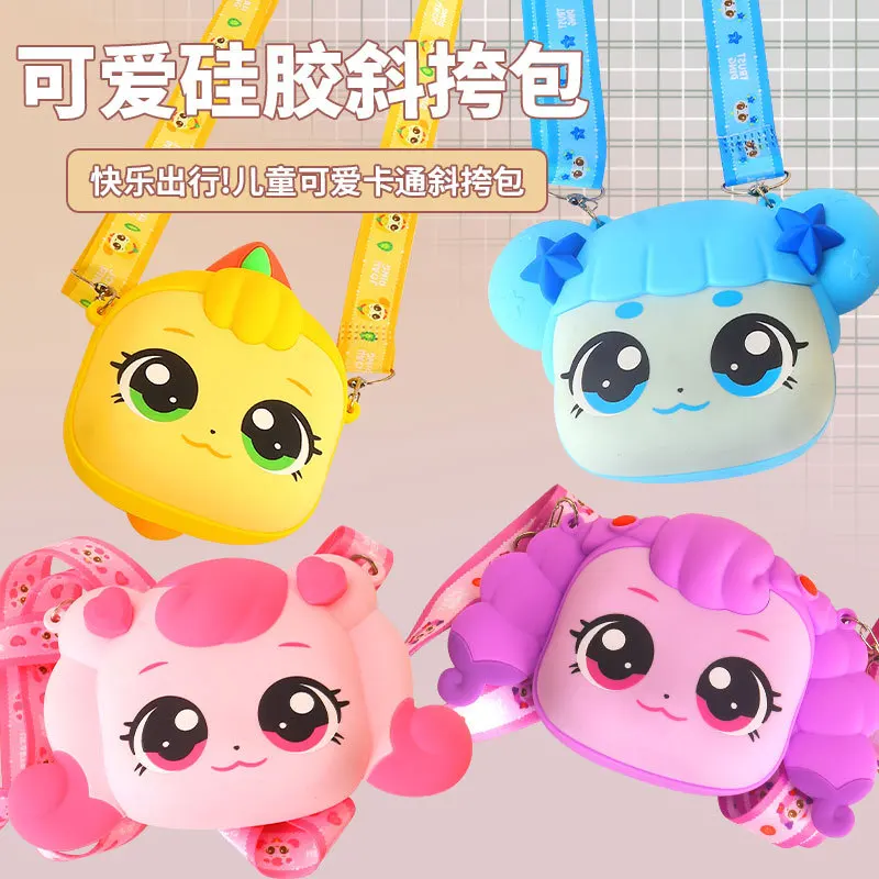 

3D Shoulder Crossbody Bag Anime Catch Teenieping Bag Cute PVC Children's Silicone Small Bag Girls Coin Purse Kids Toys Gifts