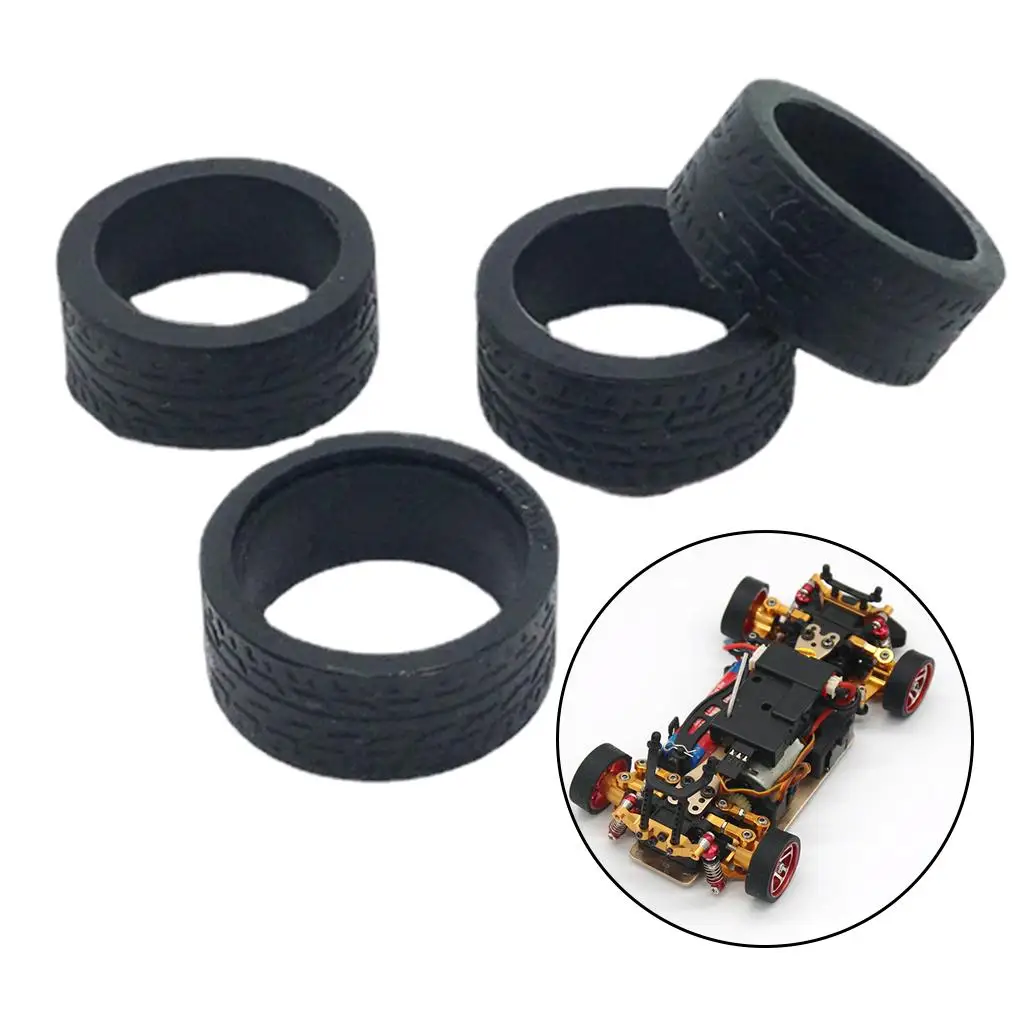 Racing Car Rubber Tires Wheel Tyres for WLtoys K969 K989 K999 1/28 4WD Racing Car Hobby Model Spare Parts Accessories
