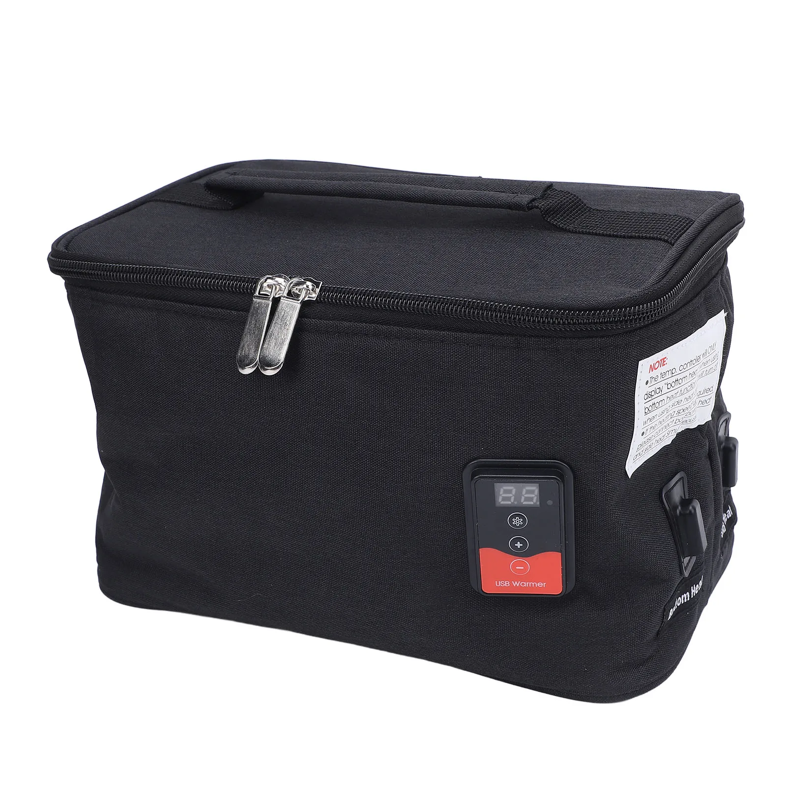 USB Food Warmer Bag Multifunctional Car Baby Bottle Warmer Bag Adjustable Temperature Portable Insulation Bag for Outdoor 2
