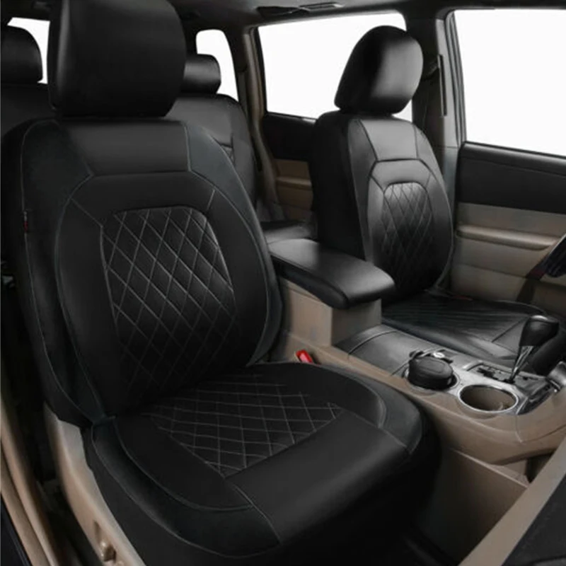 Car Seat Cover Breathable PU Leather Full Surrounded Vehicle Seat Protection Cushion Interior Accessories For Suv Pick-up Truck