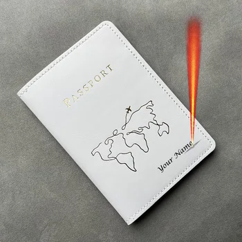 글로벌 시티즌 맞춤형 여권 홀더 및 수하물 태그, 이름이 새겨진 독특한 커플 여권 홀더