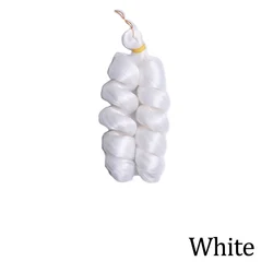 12 - Inch Wavy Curly Braiding Hair - Pre - Stretched, Bouncy, and Easy to Braid Synthetic Hair - 1Pcs (White)