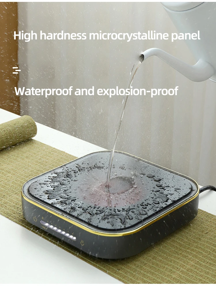 Description Picture 4 of item1000W Electric Ceramic Heater Tea Stove Hot Cooker Plate Heating Furnace Electric Oven Machine Coffee Mug Warmer Tea Maker 220V