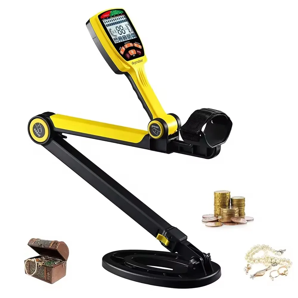 Professional Higher Accuracy Gold Metal Detector TX650 Foldable Target Identity Prospecting LCD Display Precious Metal Locator 3