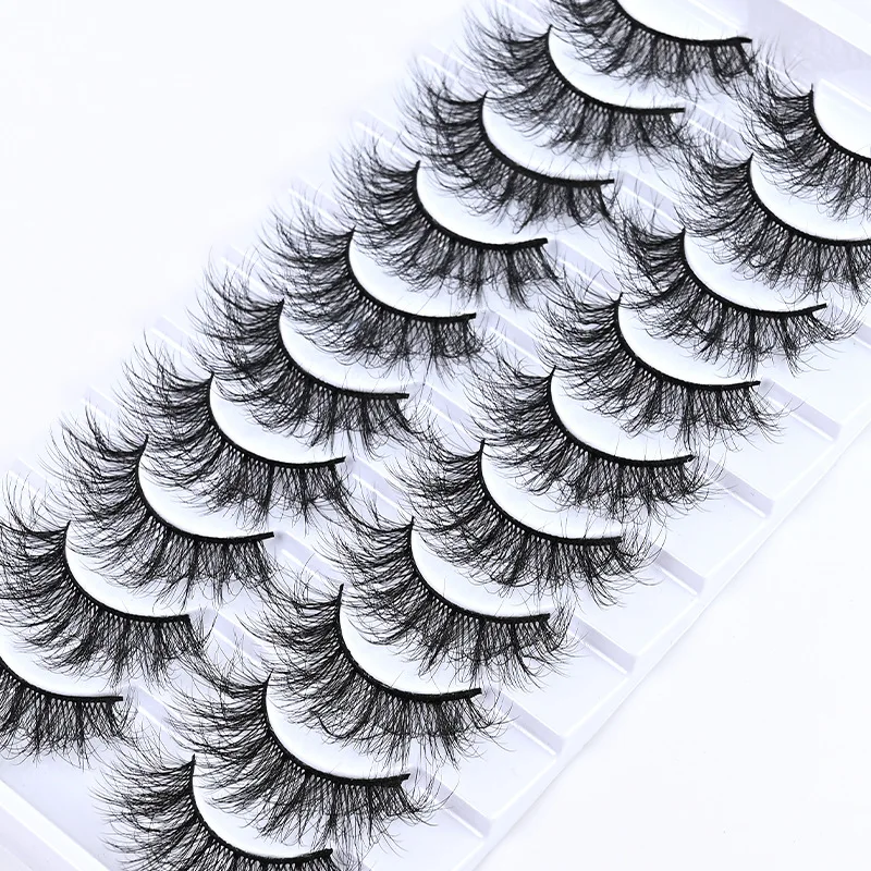 

NEW 10 Pairs Natural False Eyelashes Fake Lashes Long Makeup 3d Mink Lashes Extension Eyelash Mink Eyelashes for Beauty