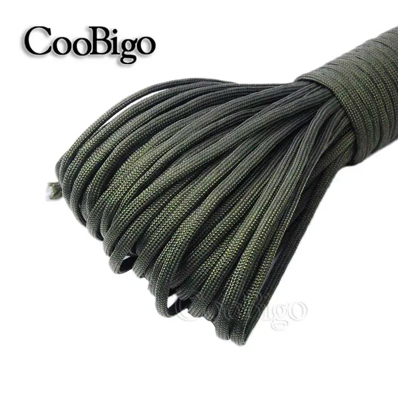 Durable 4mm Solid Color Parachute Cord for DIY Craft and Bracelet Making