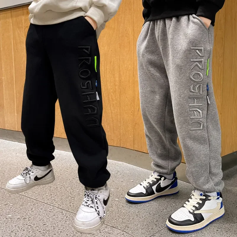 

Boys Sport Pants Casual Trousers Kids Baby Winter Clothes Cotton Teenage Sweatpants For Boy Autumn Children Pants Korean Fashion
