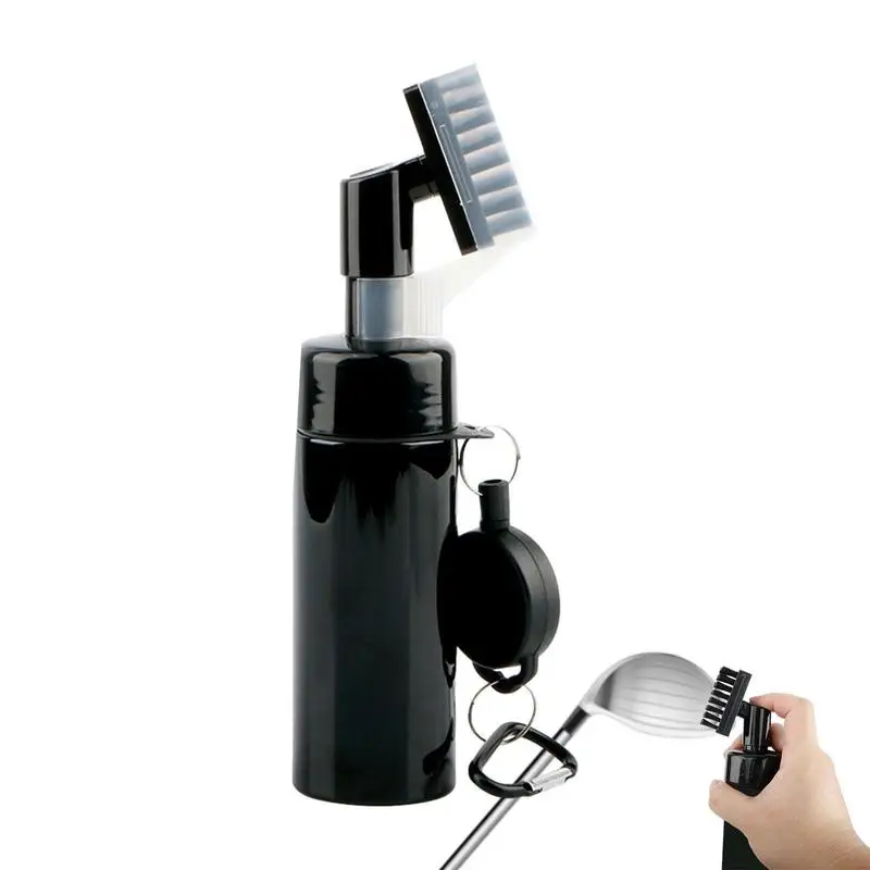 Golf Clubs Cleaning Brush Portable Golf Club Groove Brush With Push Type Water Bottle Water Brush Golf Swing Groove Cleaner 3