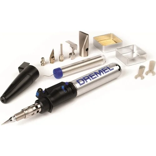 Dremel Versatip Gas Soldering Iron Multifunctional Grinder Grinding Accessories Set 3 Fast Engraving Pen Mini Electric Drill fnirsi hs 01 smart soldering iron kit pd 65w 80 420 celsius fast heating digital oled screen auto sleep blue