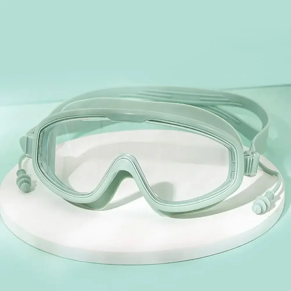 Outdoor Swim Goggles Anti-Fog Wide View Scuba Diving Swimming Glasses with Earplugs for Adult Youth 5