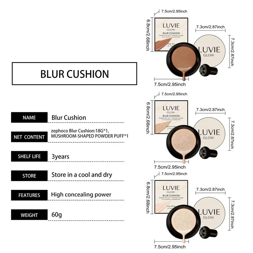 LUVIE GLOW mushroom head air cushion