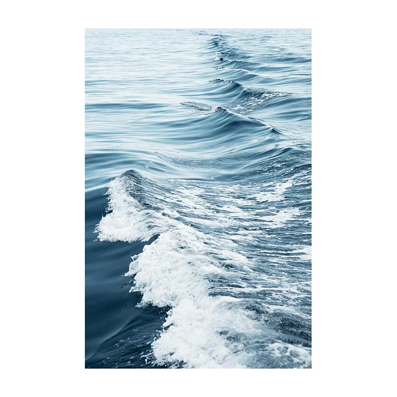 Tropical Blue Sea and White Sand Beach Canvas Wall Art