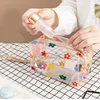 Butterfly Avocado Cosmetic Bag PVC Women Zipper Clear Makeup Bags Case Travel Make Up Organizer Storage Bath Toiletry Wash Bag 4