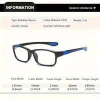 3/1 pièces lunettes de lecture de sport hommes femmes-lecteurs presbytes confortables et élégants avec lentilles en polycarbonate, vente en gros en vrac 5