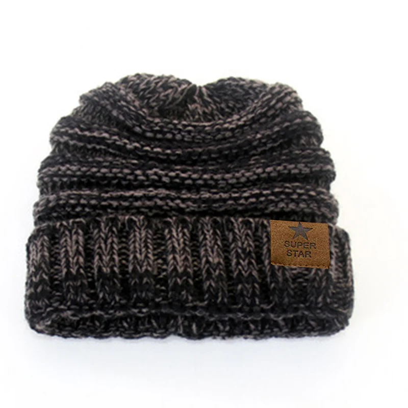 Merk superster caps dame warme winter voor dames meisjes gebreide muts dikke dames Skullies mutsen_voghion.com