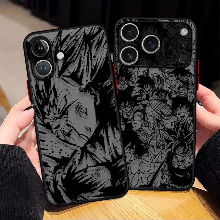 Dragon Ball Cool Goku Case for iPhone 17 Air 16 Pro 13 Pro XR 15 14 12 Mini 11 16e XS Funda Phone Cover