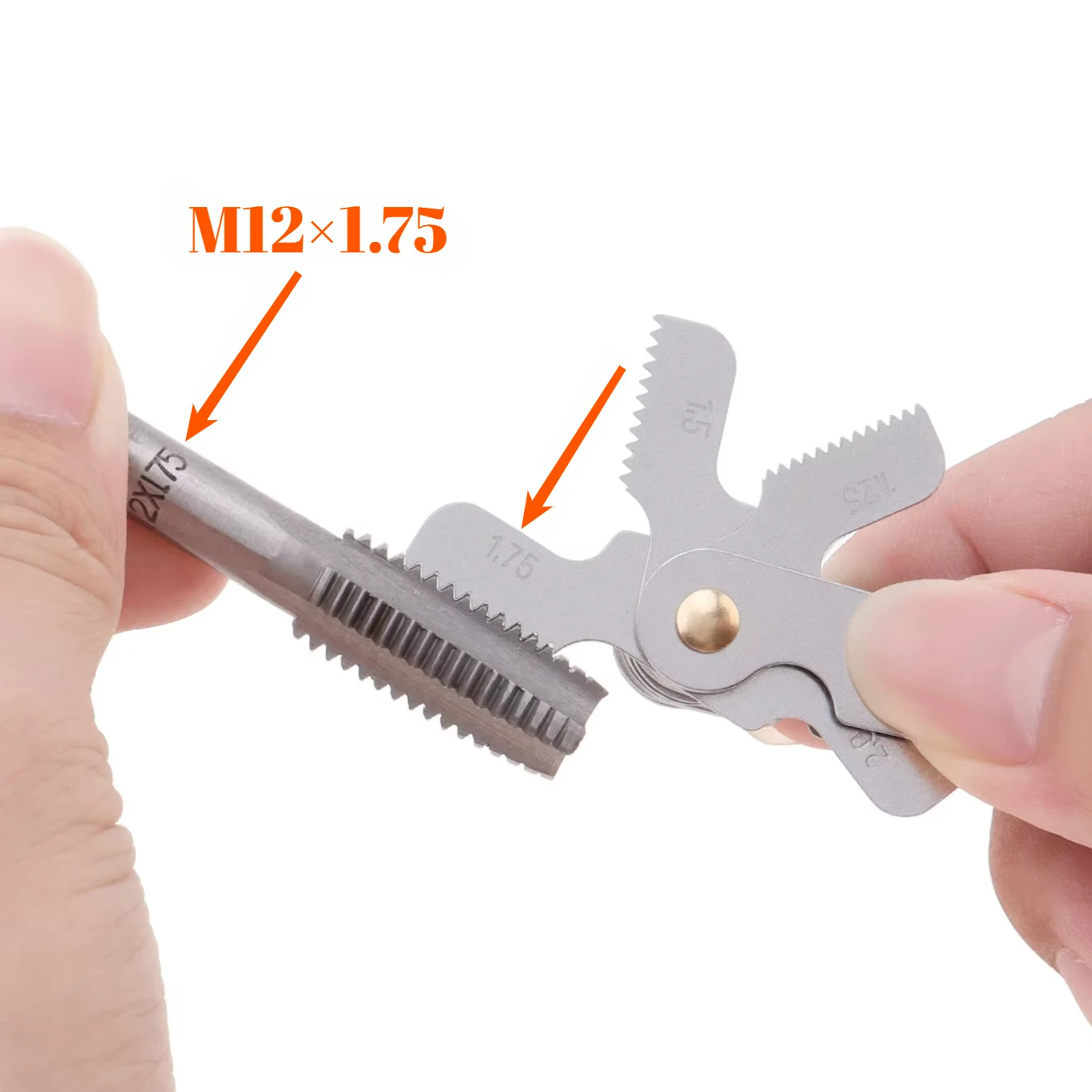 Metric British US 58 PCS Blade Thread Gauges 55 Degree and Metric 60 Degree Thread Pitch Gauges Used for Measuring Tools