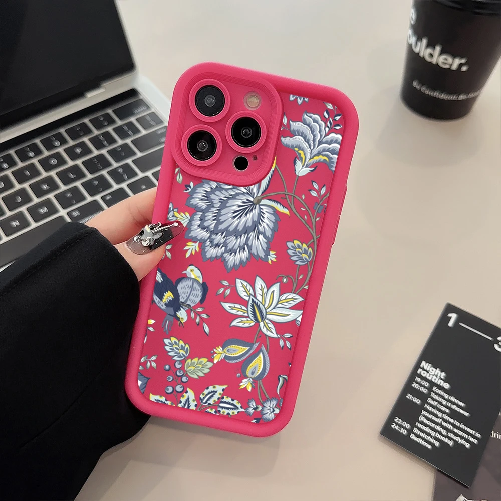 thumbnail image 1 of Funda para iPhone 16 Funda para iPhone 15 Pro Max Funda con estampado de flores para iPhone 14 13 12 11 XS XR X 7 8 Plus SE 2022 Funda, 1 of 5