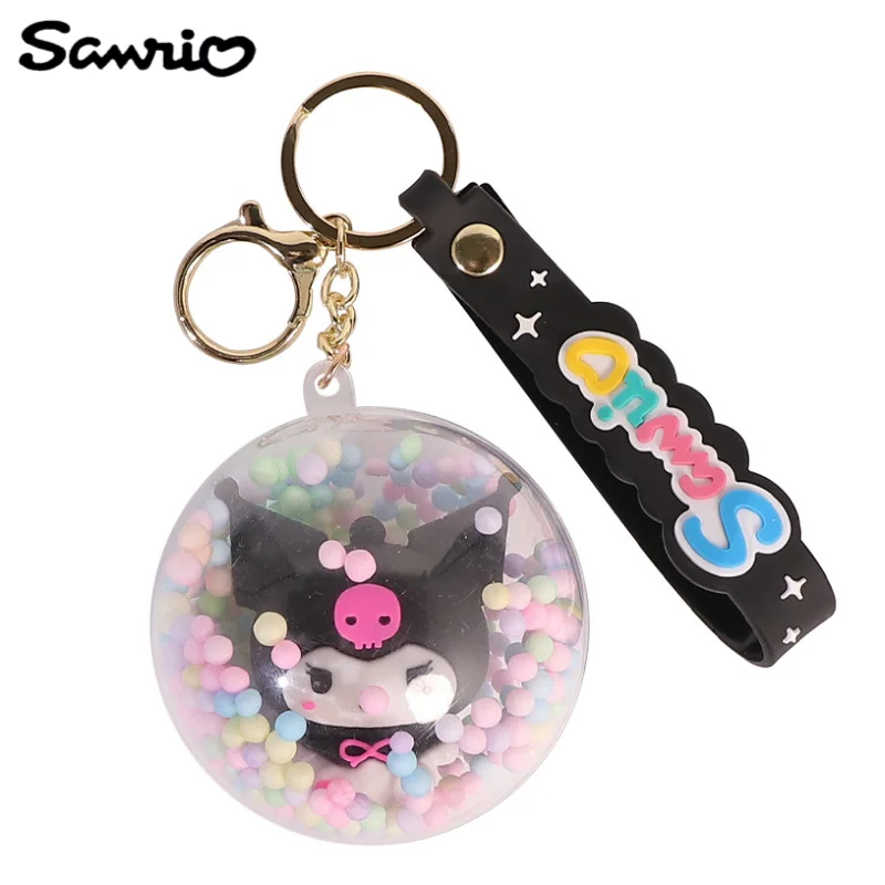 

Kuromi Sanrio animation peripheral kawaii cute cartoon bubble ball key chain couple pendant creative bag pendant gift wholesale