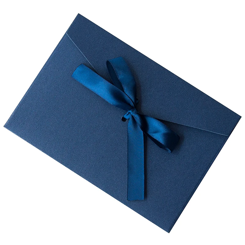 10pcs/set High Quality Ribbon Paper B6 & DL Size Envelopes Pearl Paper DIY Wedding Business Invitation Envelopes /Gift