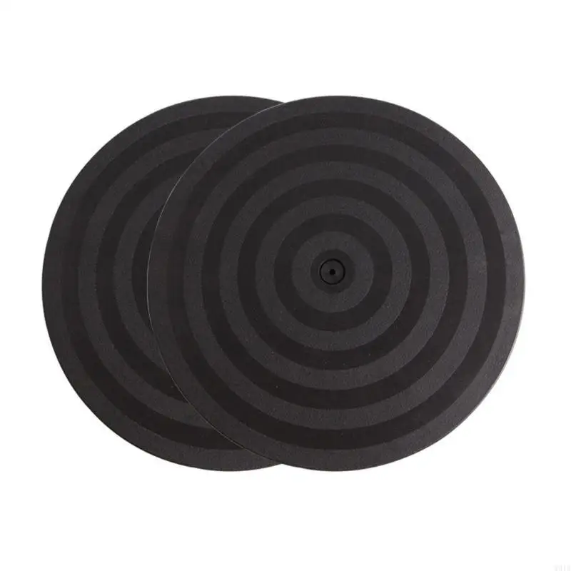 W91B Practical 8" 20cm Black Plastic Turntable Round Bonsai 360 Rotating Turntable