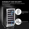 Whynter BWR-33SD 33 Bottle Built-in Wine Refrigerator, Multi 6