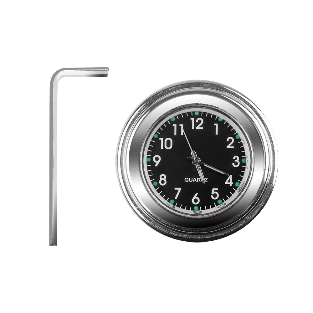 Waterproof Luminous Quartz Clock for Motorcycle Handlebars