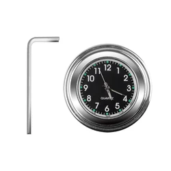 Waterproof Luminous Quartz Clock for Motorcycle Handlebars (C)