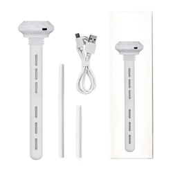 Compact USB Portable Car Humidifier with Adjustable Length - Quiet and Ideal for Home, Office, and Travel (WHITE)