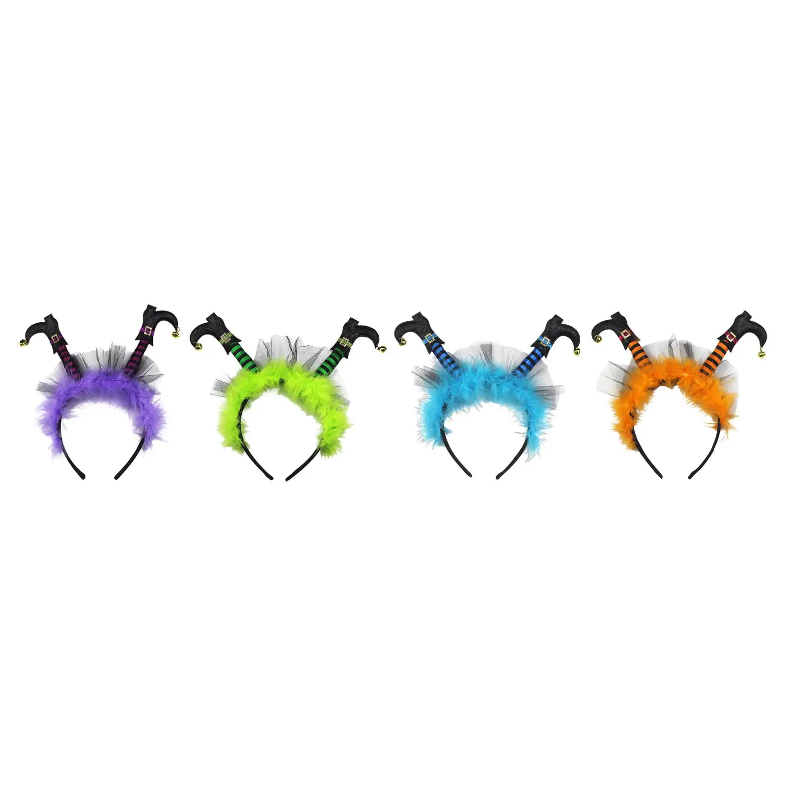 

Halloween Witch Feet Headband Hair Hoop Photo Props Flexible for Masquerade, Party, Cosplay, Shows, Carnival