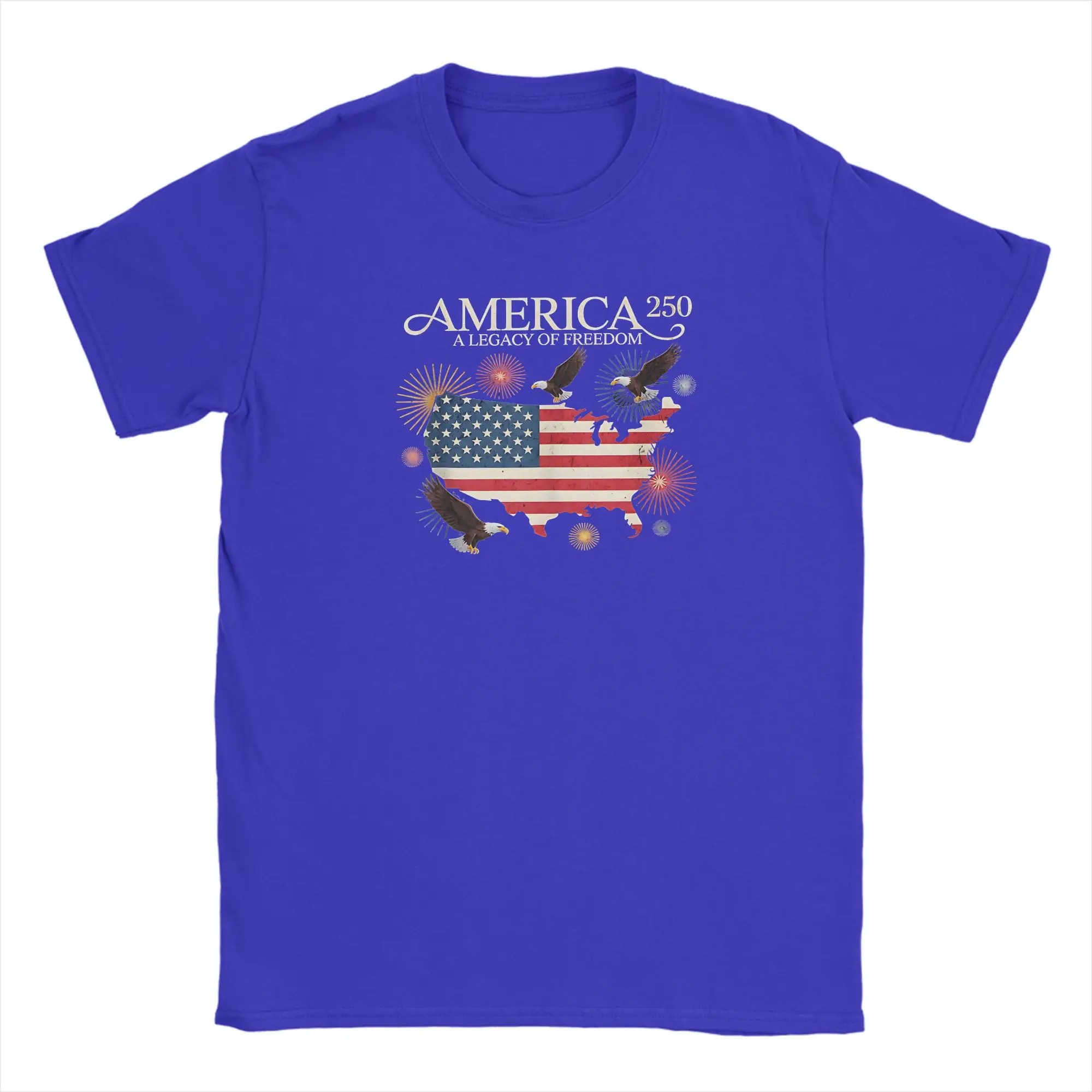 Vintage 250th Anniversary US Flag Short Sleeve T-Shirt