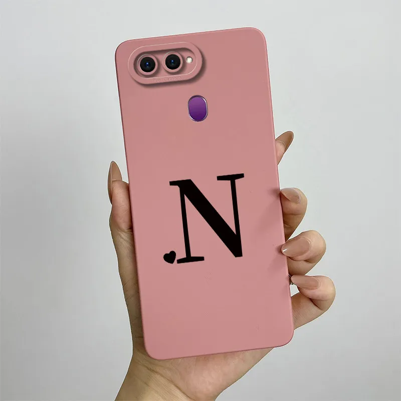 Cute Couple Letters Square Shockproof Back Cover Case