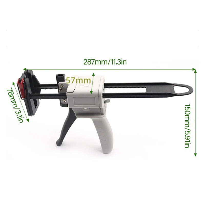 Silicone Glues Guns for Manual Extrusion of Toothpaste Tube Glues Dispensing Tool Aluminum Tube Squeezer Extruder Guns 37JD