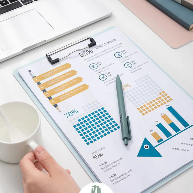 방수 클립보드 쓰기 패드, 파일 폴더, 문서 거치대, 학생 학교 용품 폴더, 두꺼운 보드 클램프, 사무용품