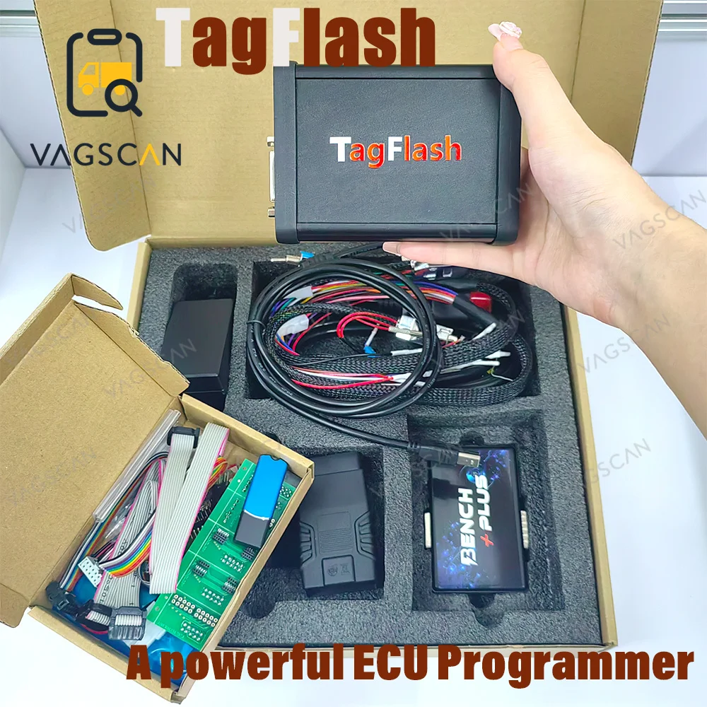 

TagFlash ECU reading and programming KT200 For OBD/B-ENCH/BOOT/BDM/ JTAG Mode Full Read TCU Car Truck Motorbike Chip