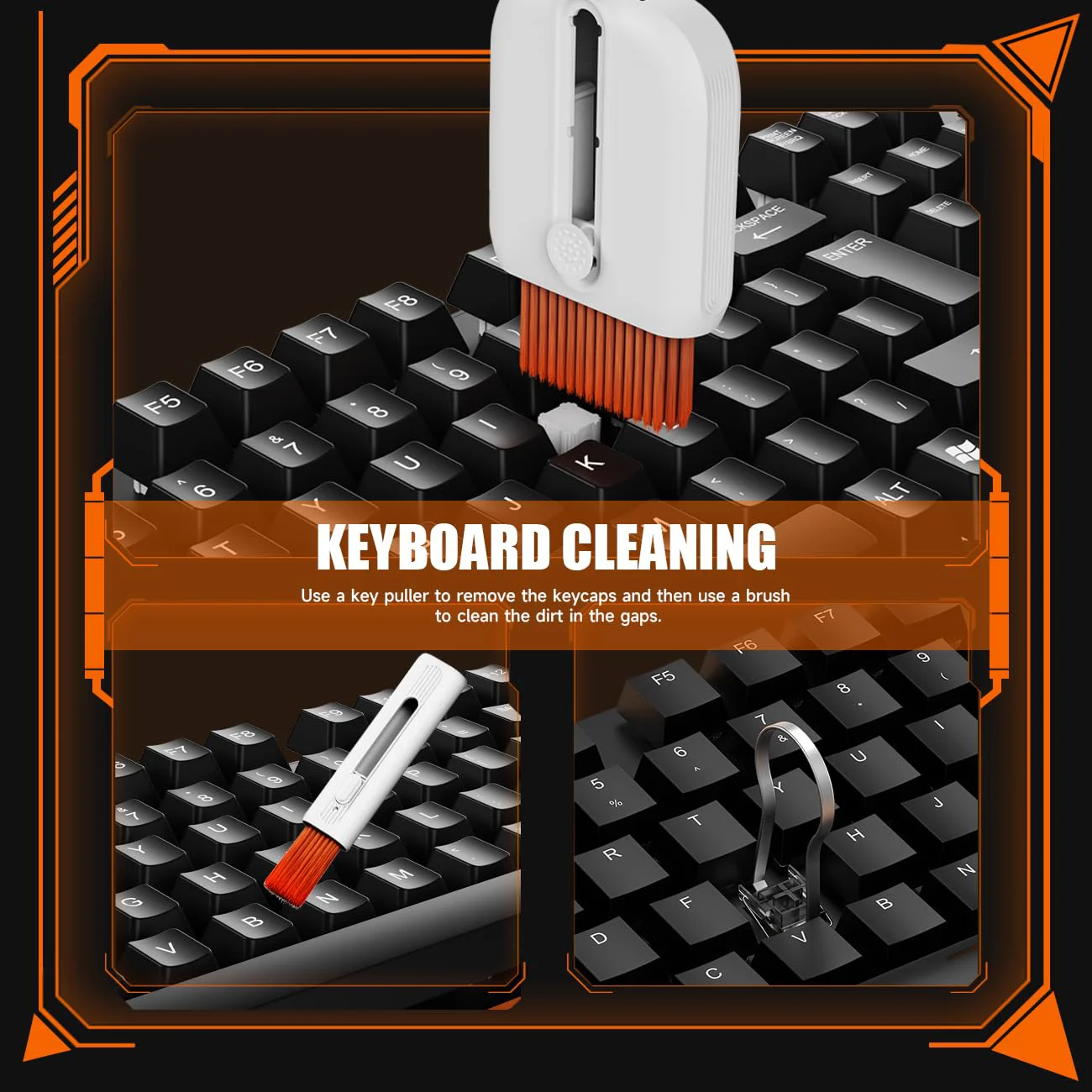 24-in-1 Earbuds Cleaning Pen Screen Cleaning Tool Computer Keyboard Multi-function Electronics Device Earbuds Cleaning Kits 4