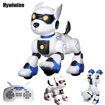Divertente robot RC cane elettronico acrobatico cane comando vocale programmabile touch-sense musica canzone cane robot per ragazzi ragazze giocattoli per bambini