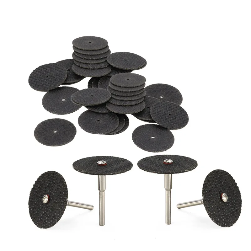 10/20/54pcs Abrasive Cutting Disc 32mm With Mandrels Grinding Wheels For Dremel Accesories Metal Cutting Rotary Tool Saw Blade