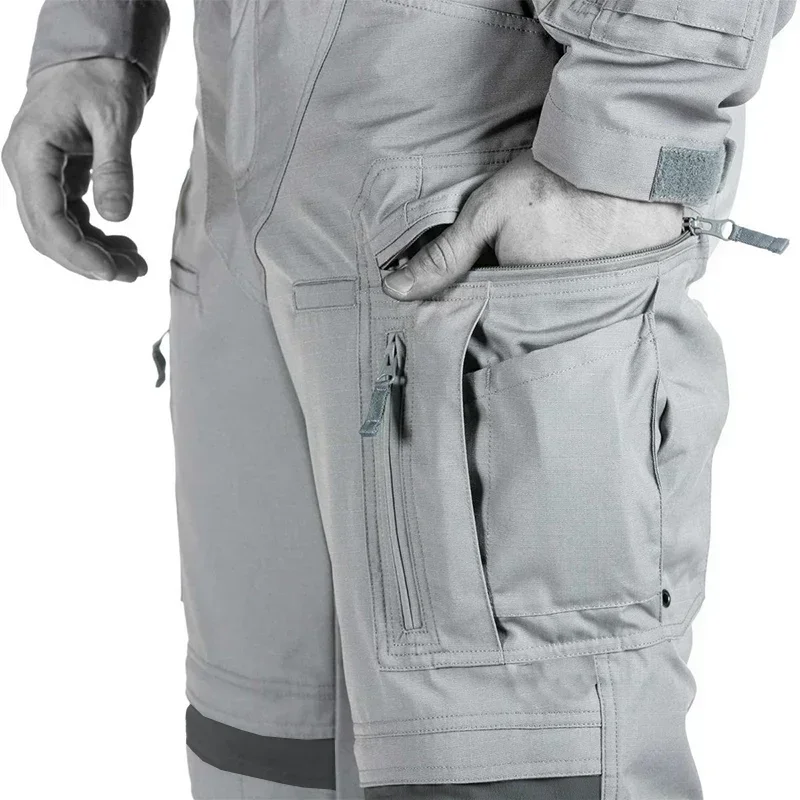 Mens Camouflage Cargo Pants Elastic Multiple Pocket Male Trousers Outdoor Sport Pants Plus Size Tactical Men
