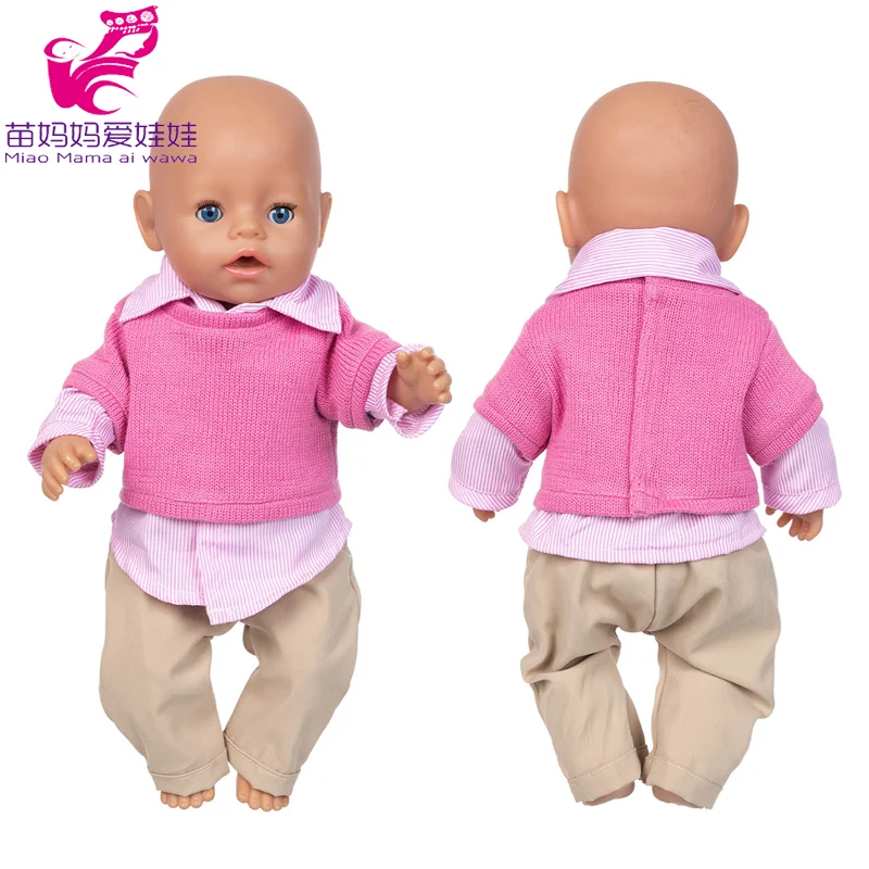 43cm Baby Doll Clothes Rainbow Horse Romper Set 40cm Nenuco Ropa Y Su Hermanita 18 Inch Girl Doll Clothes Unicorn Pajama Set