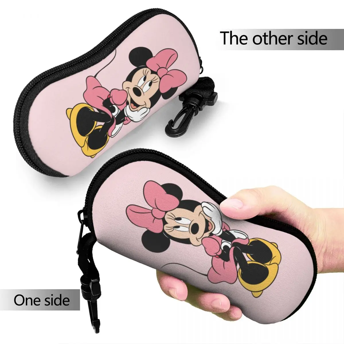 Lovely Cartoon Glasses Case Minnie Mouse Mickey Merch Accessories Eyewear Storage Box Anti-Pressure Sunglasses Box 2