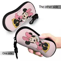 Lovely Cartoon Glasses Case Minnie Mouse Mickey Merch Accessories Eyewear Storage Box Anti-Pressure Sunglasses Box 2
