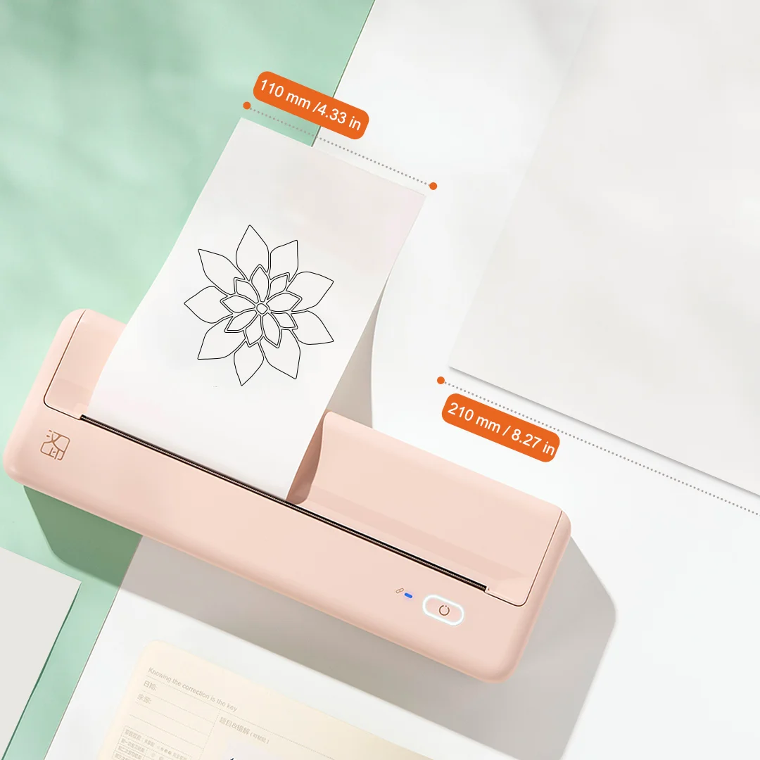 HPRT A4 Portable Thermal Printer Photo Document A40 Thermal Paper Inkless Bluetooth Mobile Printers for Home,Office Use