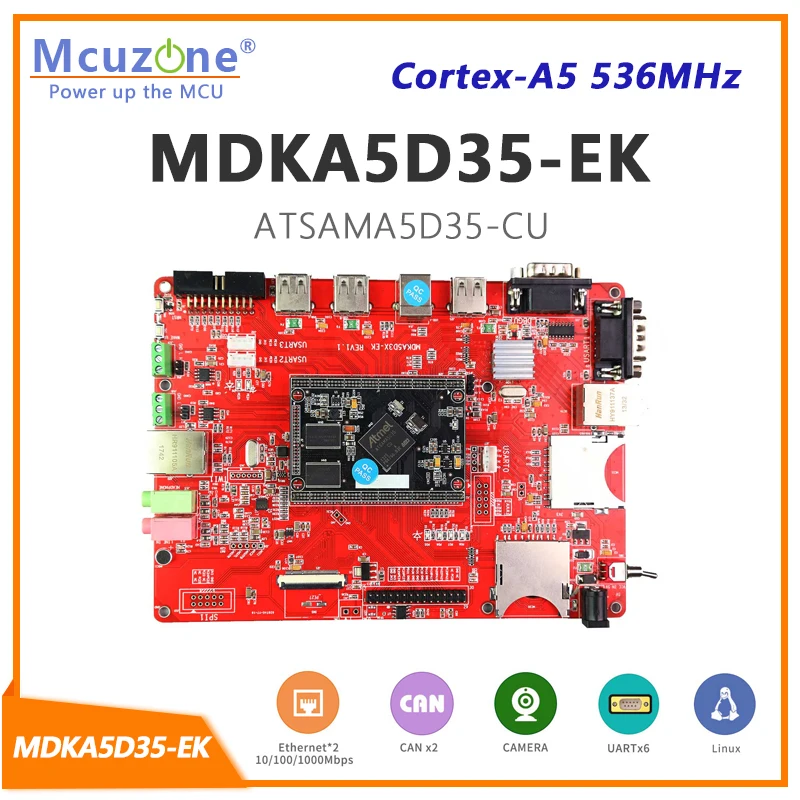 ⰡƮ ̴, ATSAMA5D35, A5D35, MDKA5D35 ھ , 536MHz Cortex-A5 CPU, 256MB DDR2,256M NAND, 4USART + 2UART
