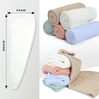 New Pearl Cotton Hair Towel Wrap Super Absorbent Quick Dry Hair Towels Microfiber Hair Hat Caps For Drying Curly Long Thick Hair 4