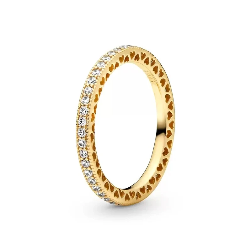 Disney Enchanting Zircon Sparkle Princess Crown Love Ring Fit Original Pandora Ring Exquisite Female Jewelry DIY Gift zircon rings stone rings fashion rings fashion ring finger rings