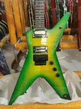  Heterotypic electric guitar- 6-string electric guitar, flame maple top, black hardware, Floyd Rose tremolo bridge 