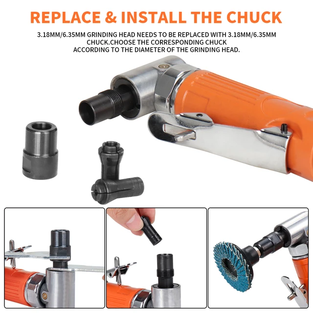 정밀 연삭 작업을 위한 내구적이고 효율적인 에어 앵글 다이 연마기