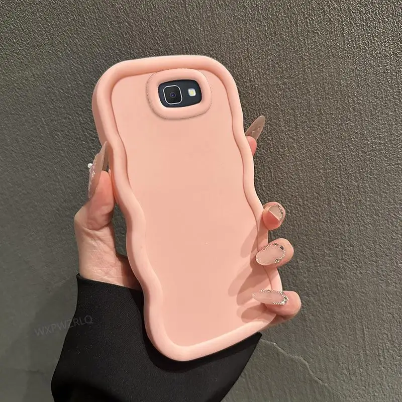 Solid Color Wave Silicone Shock-Absorbing Soft Phone Case
