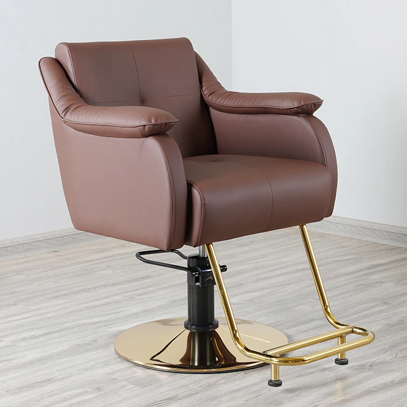 Luxury Treatment Chair Professional Makeup Cosmetic Barbers Armchairs Rotating Hairstylist Taburete Ruedas Furniture LJ50BC